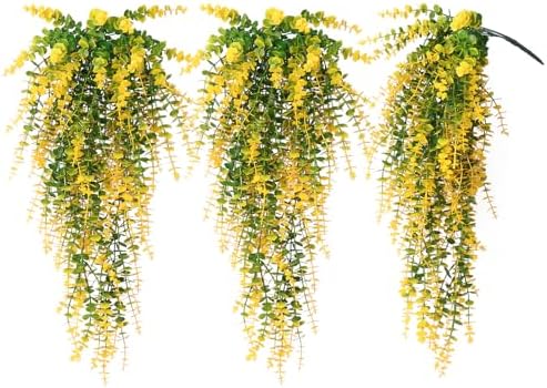 Artificial Plants Hanging Outdoor Fake Yellow Plants Hanging Vines