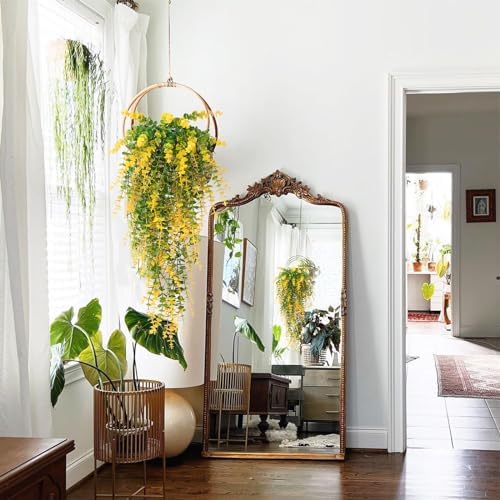Artificial Plants Hanging Outdoor Fake Yellow Plants Hanging Vines, alternate view 5