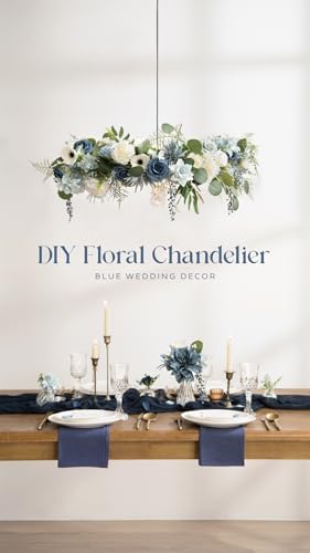 Artificial Roses, Dusty Blue & Navy, 3", 25Pcs in Blu- Dutch Blue & Dusty Blue, alternate view 2