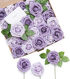 Artificial Roses, Dusty Violet & Pale Lavender, 3 Inch 50 Pcs in Pr- Dusty Violet & Pale Lavender