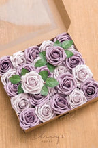 Artificial Roses, Dusty Violet & Pale Lavender, 3 Inch 50 Pcs in Pr- Dusty Violet & Pale Lavender, alternate view 6