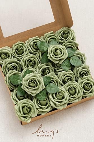Artificial Roses, Elf Green, 3 Inch 50 Pcs in Gn- Elf Green, alternate view 4