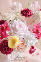 Artificial Roses, Hot Pink, 3 Inch 25 Pcs in 3" in Pk- Hot Pink, alternate view 4
