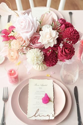 Artificial Roses, Hot Pink, 3 Inch 25 Pcs in 3" in Pk- Hot Pink, alternate view 5