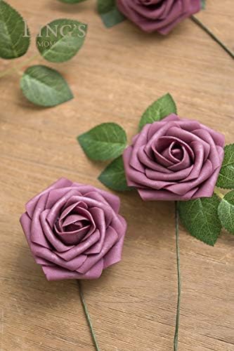 Artificial Roses, Mauve, 3 Inch 50 Pcs in Pk- Mauve, alternate view 3