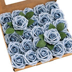 Artificial Roses, Provence, 3 Inch 25 Pcs in Blu- Provence