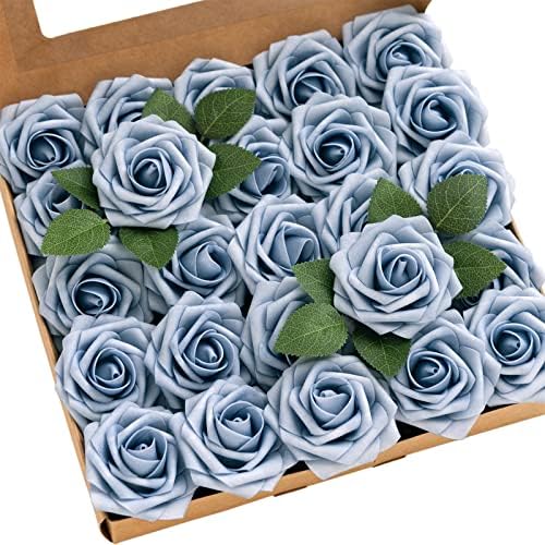 Artificial Roses, Provence, 3 Inch 25 Pcs in Blu- Provence
