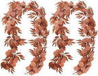 Artificial Silk Eucalyptus Vine Fall Garland with Willow Leaves 2P