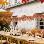 Artificial Silk Eucalyptus Vine Fall Garland with Willow Leaves 2P, alternate view 5