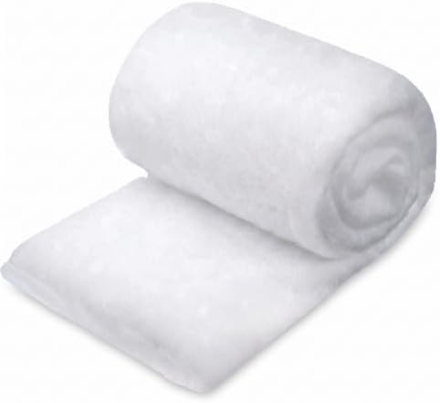 Artificial Snow Blanket 3 Rolls - Thick Fluffy Fake Snow for Christmas Village Display - Winter Wonderland Decor