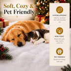 Artificial Snow Blanket - Thick Fluffy Fake Snow Roll for Christmas Village Display - Winter Wonderland Decor, alternate view