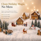 Artificial Snow Blanket - Thick Fluffy Fake Snow Roll for Christmas Village Display - Winter Wonderland Decor, alternate view