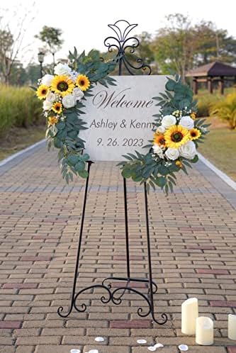 Artificial Sunflowers Wedding Arch Flowers Set of 2, alternate view 2