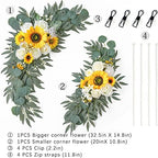 Artificial Sunflowers Wedding Arch Flowers Set of 2, alternate view 4