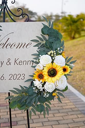 Artificial Sunflowers Wedding Arch Flowers Set of 2, alternate view 6