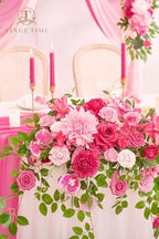 Artificial Sweetheart Flower Swag with Table Cloth and Table Runner, Pack of 3 Floral Arrangement for Wedding, alternate view