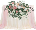 Artificial Sweetheart Flower Swag with Table Cloth and Table Runner, Pack of 3 Floral Arrangement for Wedding