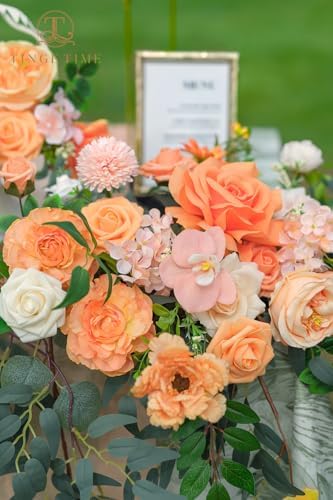 Artificial Sweetheart Flower Swag with Table Cloth and Table Runner, Pack of 3 Floral Arrangement for Wedding, alternate view