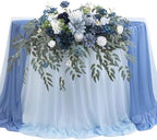 Artificial Sweetheart Flower Swag with Table Cloth and Table Runner, Pack of 3 Floral Arrangement for Wedding