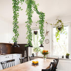 Artificial Vines Ivy Garland 2Pc 6.56Ft Green Grape Leaves Greenery, alternate view 6
