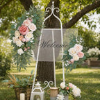 Artificial Wedding Arch Flower Swags, Terracotta & Pink in Terracotta & Pink, alternate view 6