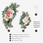 Artificial Wedding Arch Flower Swags, White & Cream in White & Cream, alternate view 5
