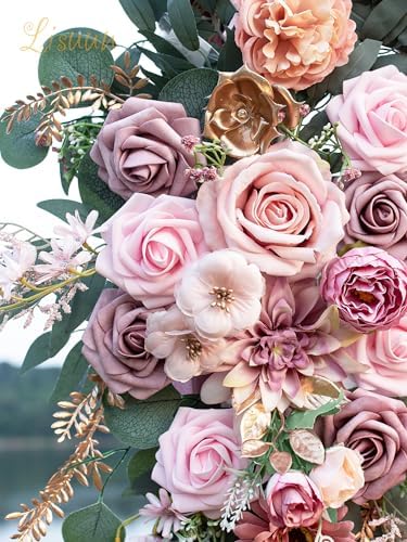 Artificial Wedding Arch Flowers, 2 Large Floral Swags, alternate view 7