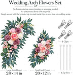 Artificial Wedding Arch Flowers, 2-Piece Faux Floral Swag, alternate view 3