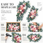 Artificial Wedding Arch Flowers, 2-Piece Faux Floral Swag, alternate view 4