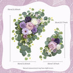 Artificial Wedding Arch Flowers for Wedding Sign, Set of 2 for Wedding Welcome Ceremony Sign, Faux Floral Swags, alternate