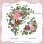 Artificial Wedding Arch Flowers for Wedding Sign, Set of 2 for Welcome Ceremony Sign, Faux Floral Swags, Banquet, alternate