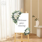 Artificial Wedding Arch Flowers for Wedding Sign, Set of 2 for Welcome Ceremony Sign, Faux Floral Swags, alternate view 2