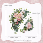 Artificial Wedding Arch Flowers for Wedding Sign, Set of 2 for Welcome Ceremony Sign, Faux Floral Swags, Banquet, alternate