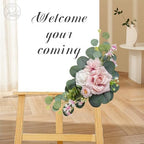 Artificial Wedding Arch Flowers for Wedding Sign, Set of 2 for Welcome Ceremony Sign, Faux Floral Swags, Banquet, alternate