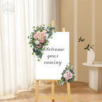 Artificial Wedding Arch Flowers for Wedding Sign, Set of 2 for Welcome Ceremony Sign, Faux Floral Swags, Banquet, alternate