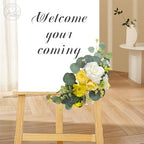 Artificial Wedding Arch Flowers for Wedding Sign, Set of 2 for Welcome Ceremony Sign, Faux Floral Swags, Banquet, alternate
