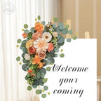 Artificial Wedding Arch Flowers for Wedding Sign, Set of 2 for Welcome Ceremony Sign, Faux Floral Swags, Banquet, alternate