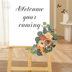 Artificial Wedding Arch Flowers for Wedding Sign, Set of 2 for Welcome Ceremony Sign, Faux Floral Swags, Banquet, alternate
