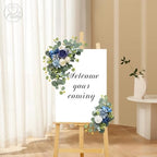 Artificial Wedding Arch Flowers for Wedding Sign, Set of 2 for Welcome Ceremony Sign, Faux Floral Swags, alternate view 2