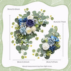 Artificial Wedding Arch Flowers for Wedding Sign, Set of 2 for Welcome Ceremony Sign, Faux Floral Swags, alternate view 3