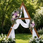 Artificial Wedding Arch Flowers Kit 2 PCS Dust Rose Flowers Silk Peony Floral Swag Welcome Sign for Wedding, alternate view 3