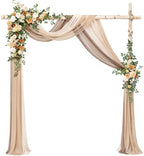 Artificial Wedding Arch Flowers Kit, Apricot & Soft Peach in Or-apricot & Soft Peach