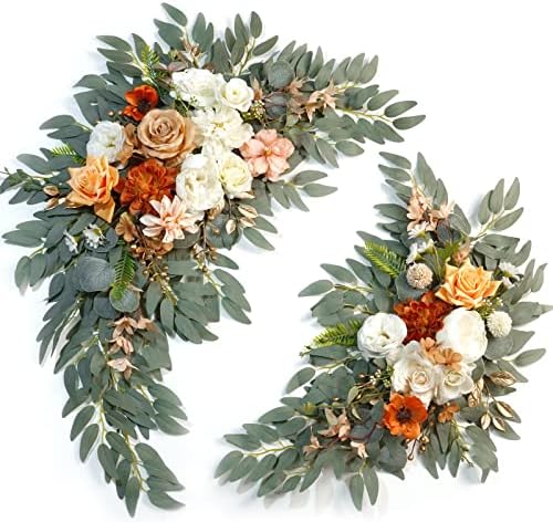 Artificial Wedding Arch Flowers Kit(Pack of 2) for Wedding Arch, Bridal Shower, Ceremony and Reception Backdrop