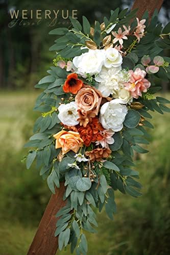 Artificial Wedding Arch Flowers Kit(Pack of 2) for Wedding Arch, Bridal Shower, Ceremony and Reception Backdrop, alternate
