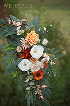 Artificial Wedding Arch Flowers Kit(Pack of 2) for Wedding Arch, Bridal Shower, Ceremony and Reception Backdrop, alternate