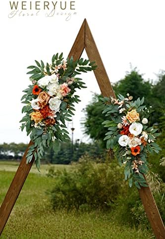 Artificial Wedding Arch Flowers Kit(Pack of 2) for Wedding Arch, Bridal Shower, Ceremony and Reception Backdrop, alternate