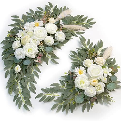 Artificial Wedding Arch Flowers Kit(Pack of 2) for Wedding Arch, Bridal Shower, Ceremony and Reception Backdrop