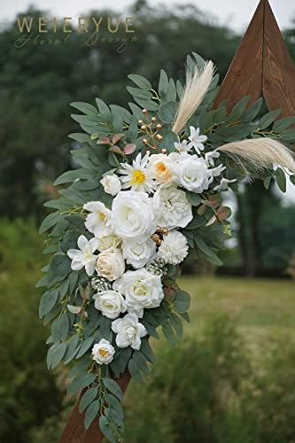 Artificial Wedding Arch Flowers Kit(Pack of 2) for Wedding Arch, Bridal Shower, Ceremony and Reception Backdrop, alternate