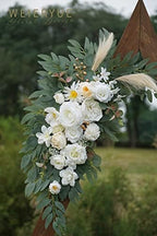 Artificial Wedding Arch Flowers Kit(Pack of 2) for Wedding Arch, Bridal Shower, Ceremony and Reception Backdrop, alternate