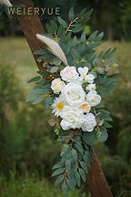 Artificial Wedding Arch Flowers Kit(Pack of 2) for Wedding Arch, Bridal Shower, Ceremony and Reception Backdrop, alternate